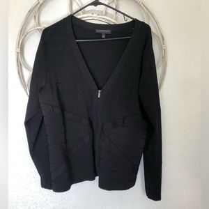 Lane Bryant Black Zip-Front Blazer Jacket